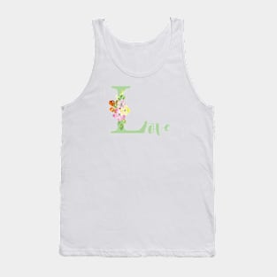 Yellow love letter Tank Top